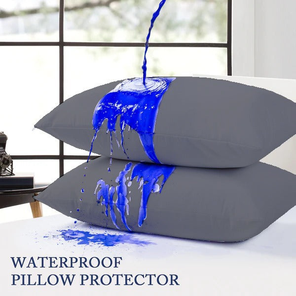 100% Water Repellent Pillow-Grey Protectors Apricot