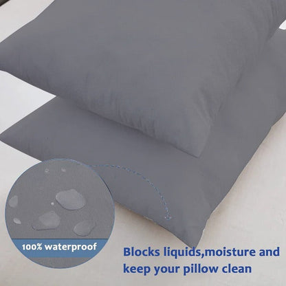 100% Water Repellent Pillow-Grey Protectors Apricot