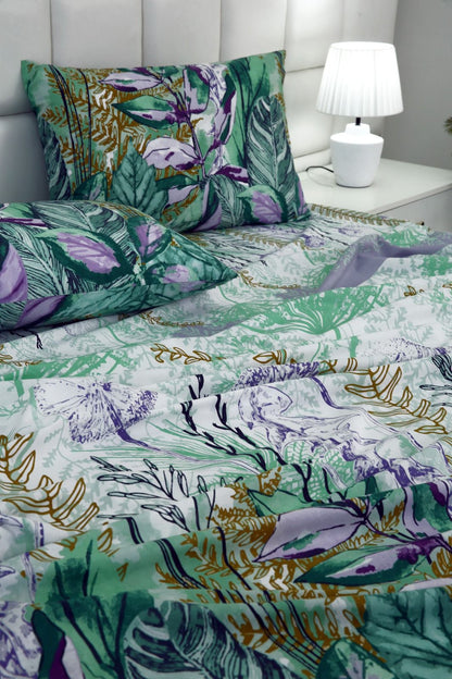 3 PCs Double Bed Sheet-DB205 Bed Sheets Apricot