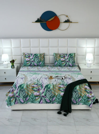 3 PCs Double Bed Sheet-DB205 Bed Sheets Apricot