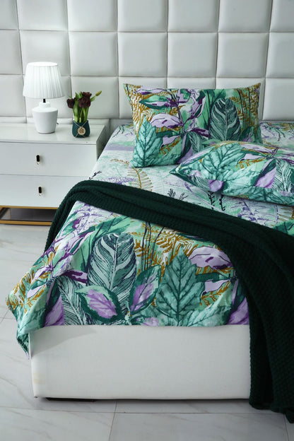 3 PCs Double Bed Sheet-DB205 Bed Sheets Apricot