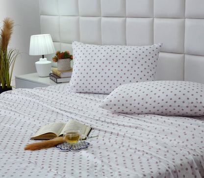 3 PCs Double Bed Sheet-DB203 Bed Sheets Apricot