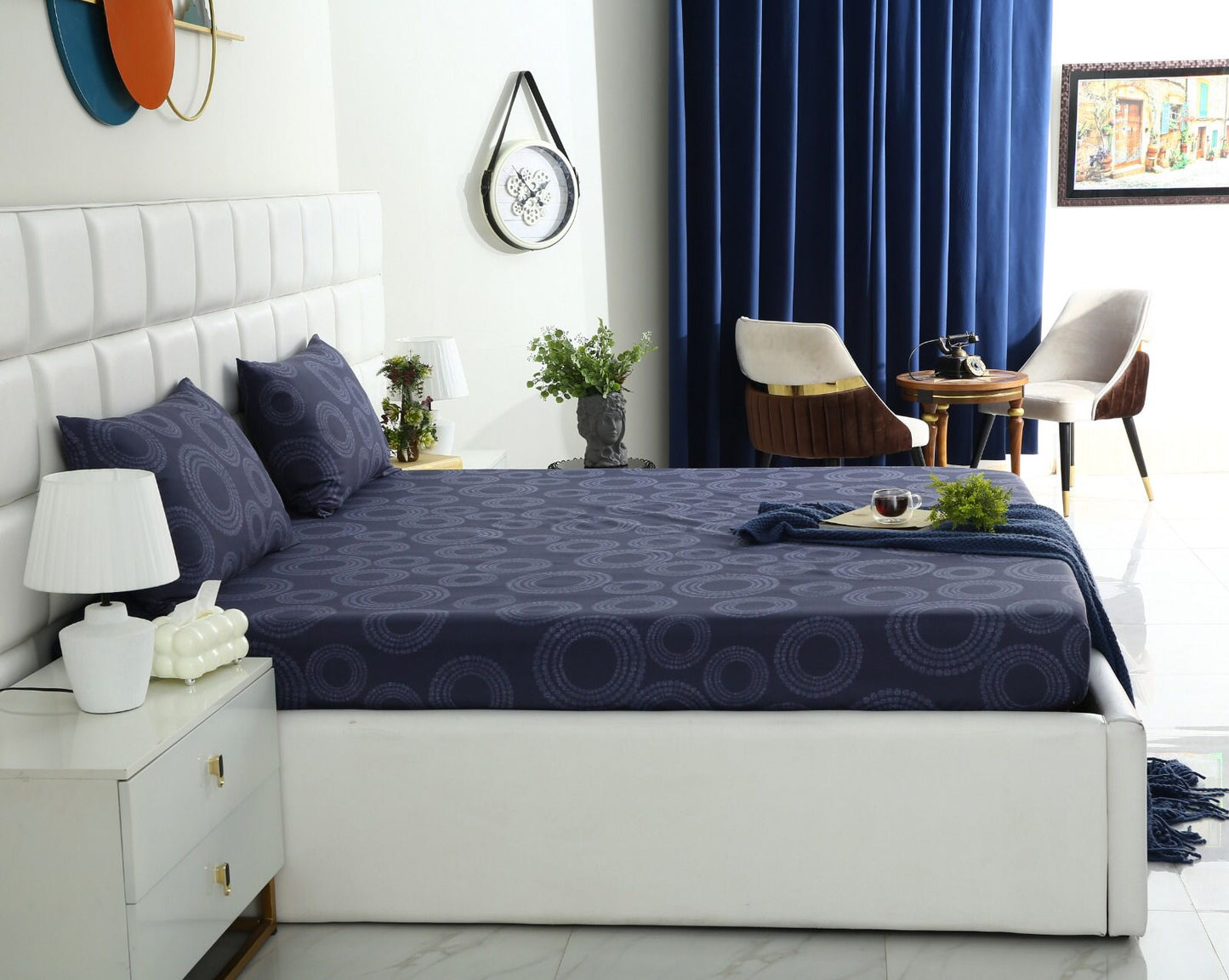 Fitted Bed Sheet-Azure Fitted Sheets Apricot