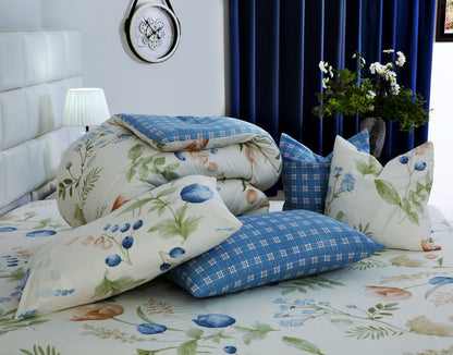 8 PCs Winter Comforter Set-Water Lily Comforters Apricot