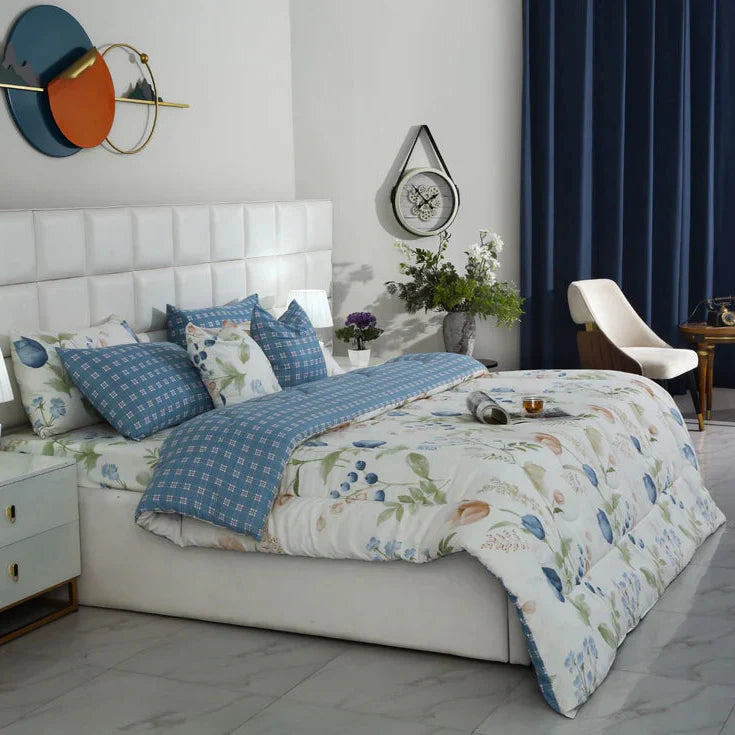 Duvet Cover-Water Lily Bed Sheets Apricot