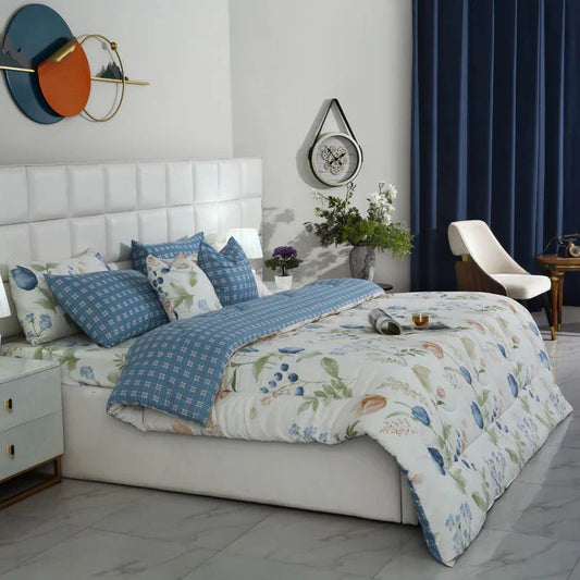 Duvet Cover-Water Lily Bed Sheets Apricot