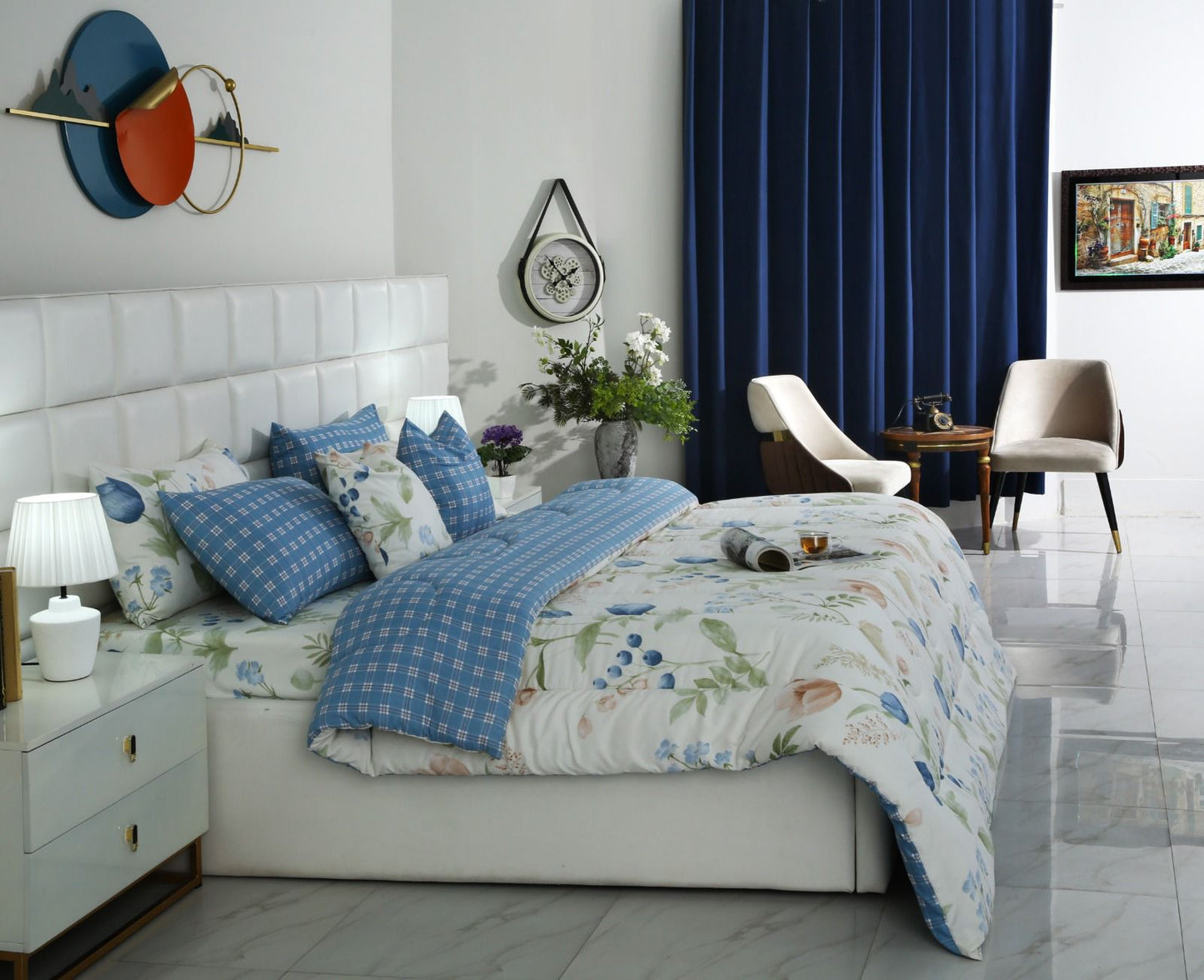 8 PCs Winter Comforter Set-Water Lily Comforters Apricot