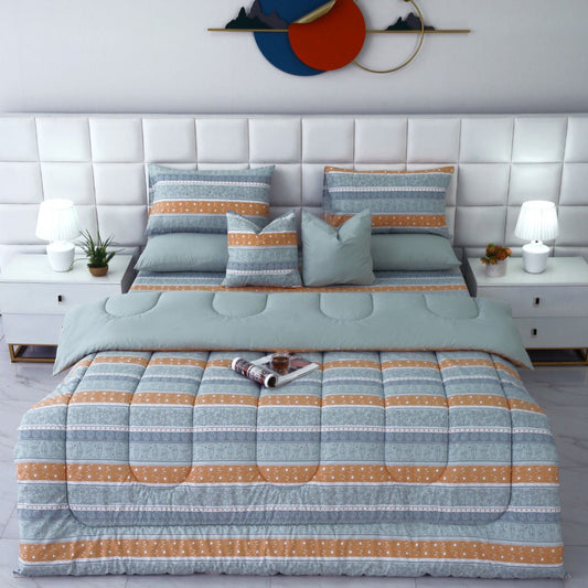 7 PCs Bed Sheet Set-Beach Folk