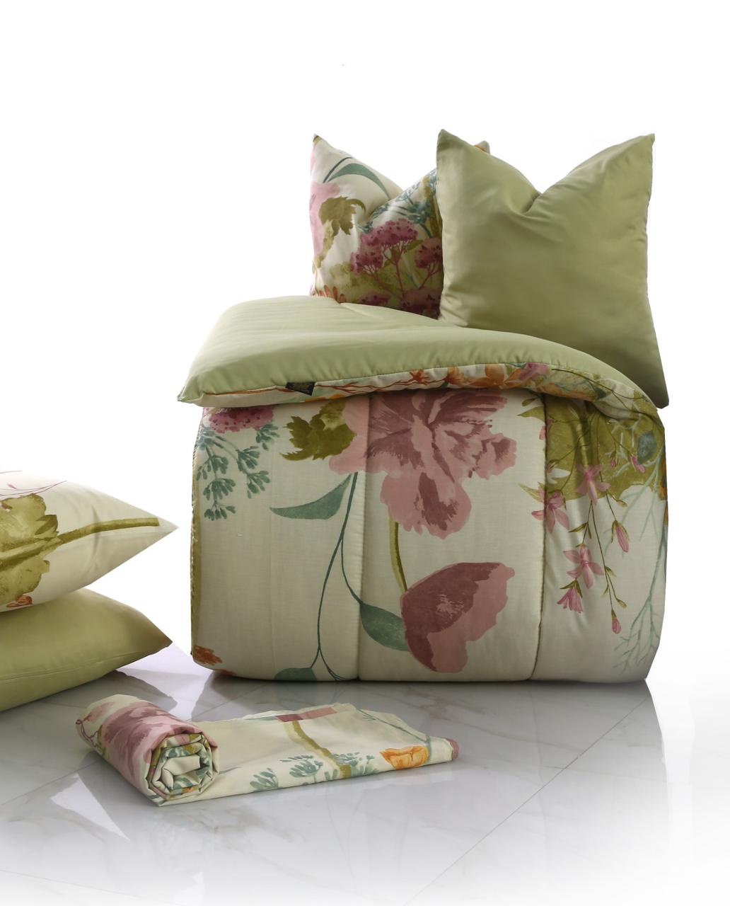 8 PCs Winter Razai Set-Delamere Comforters Apricot