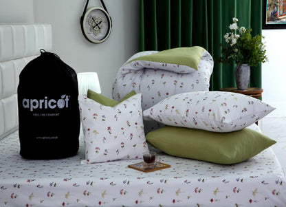 8 PCs Winter Comforter Set-Oshibana Comforters Apricot