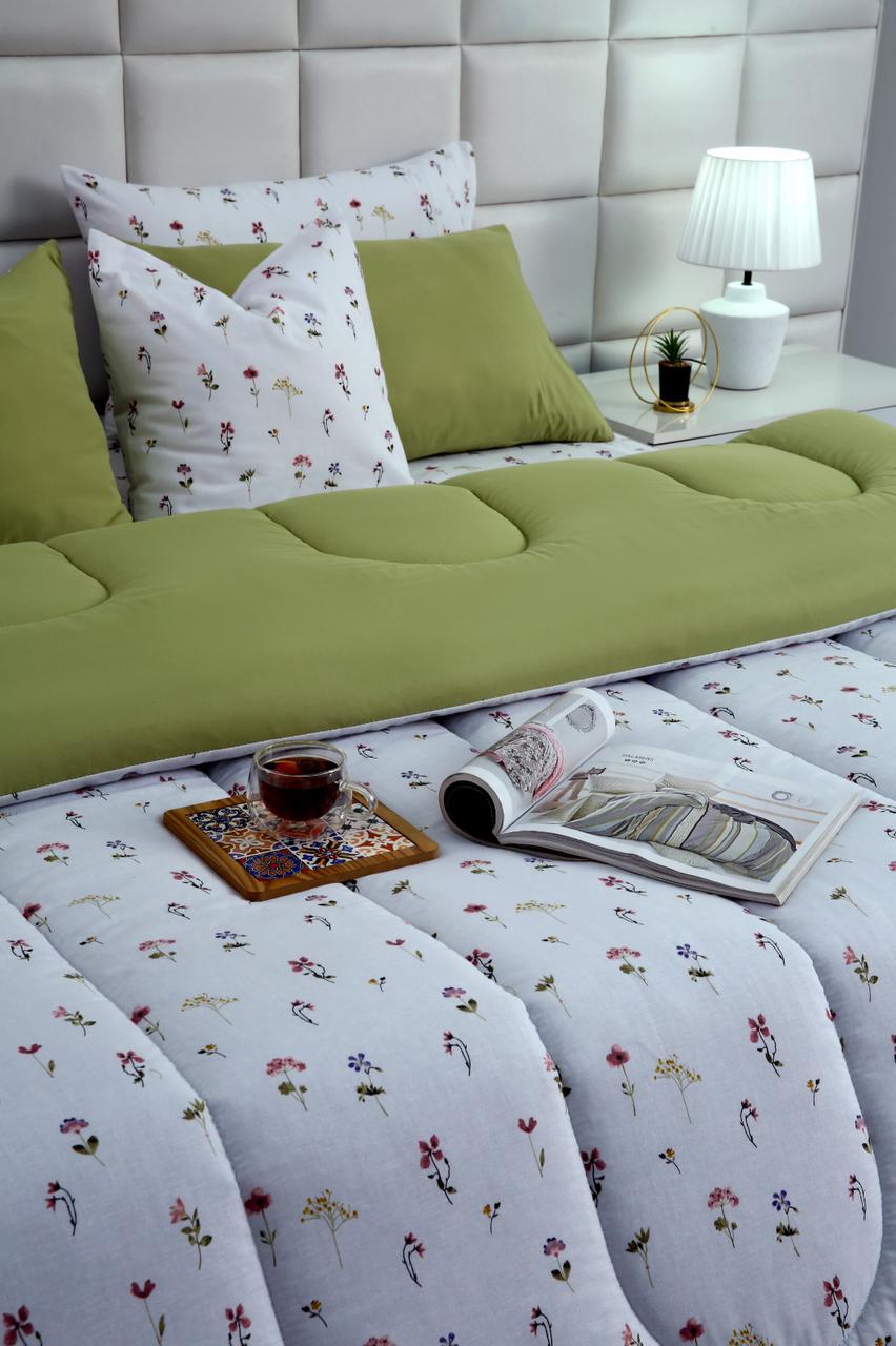 8 PCs Winter Comforter Set-Oshibana Comforters Apricot