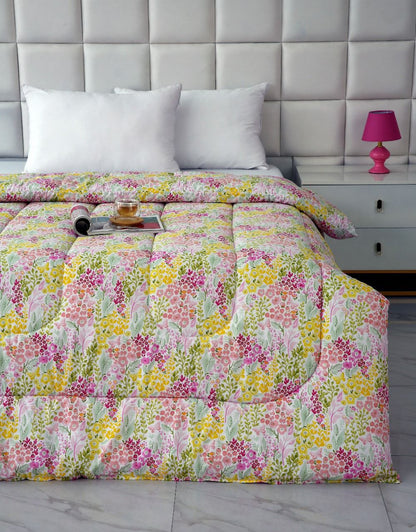 1 PC Single Comforter-Peace Lilly Comforters Apricot