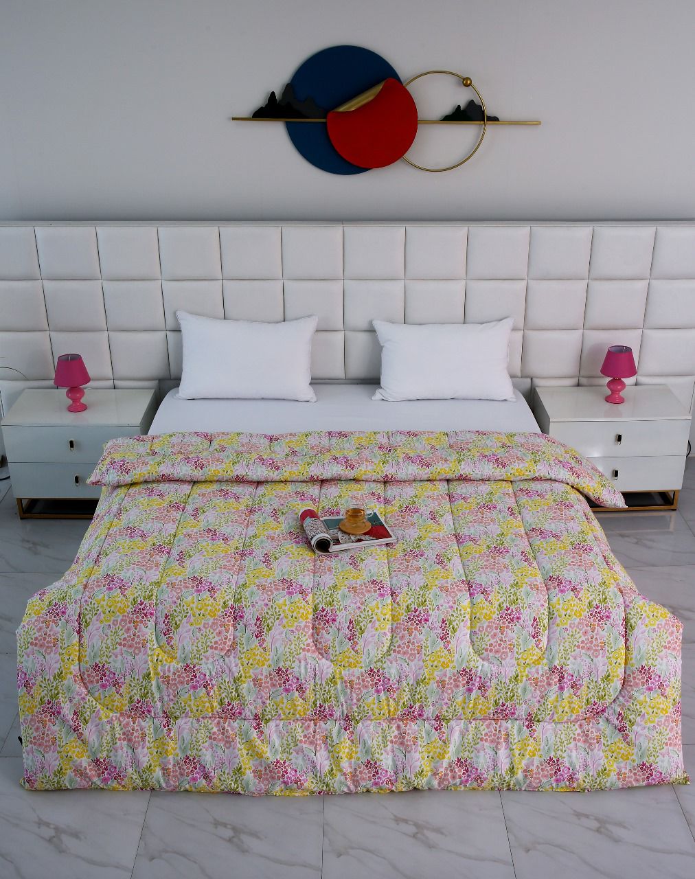 1 PC Double Winter Comforter-Peace Lilly Comforters Apricot