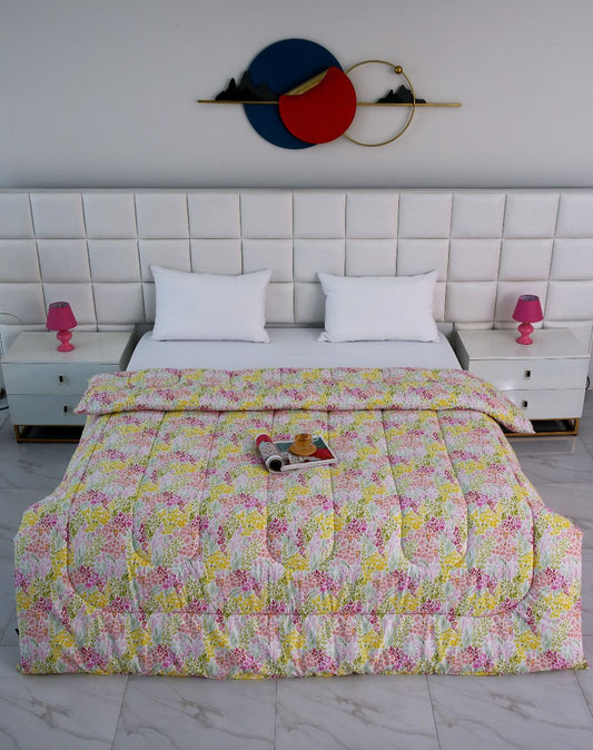 1 PC Double Winter Comforter-Peace Lilly Comforters Apricot