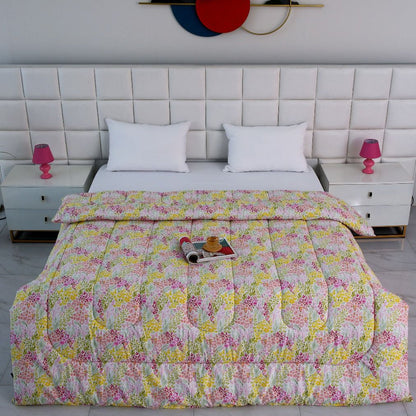 1 PC Single Comforter-Peace Lilly Comforters Apricot