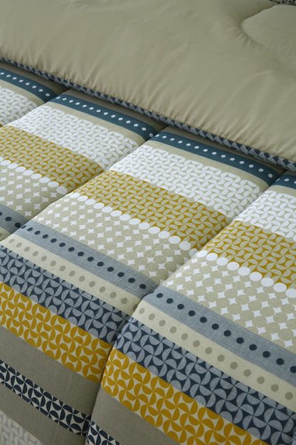 8 PCs Winter Comforter Set-Bohemian Comforters Apricot