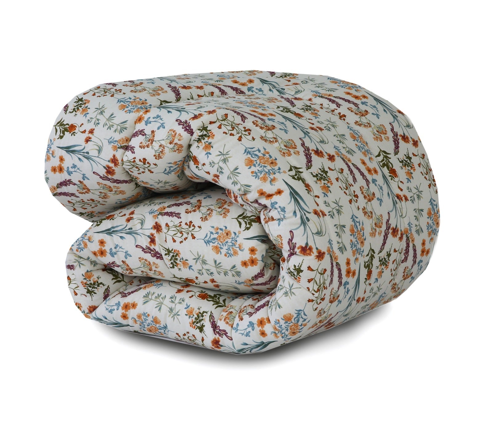 1 PC Single Comforter-Botanical Charm Comforters Apricot