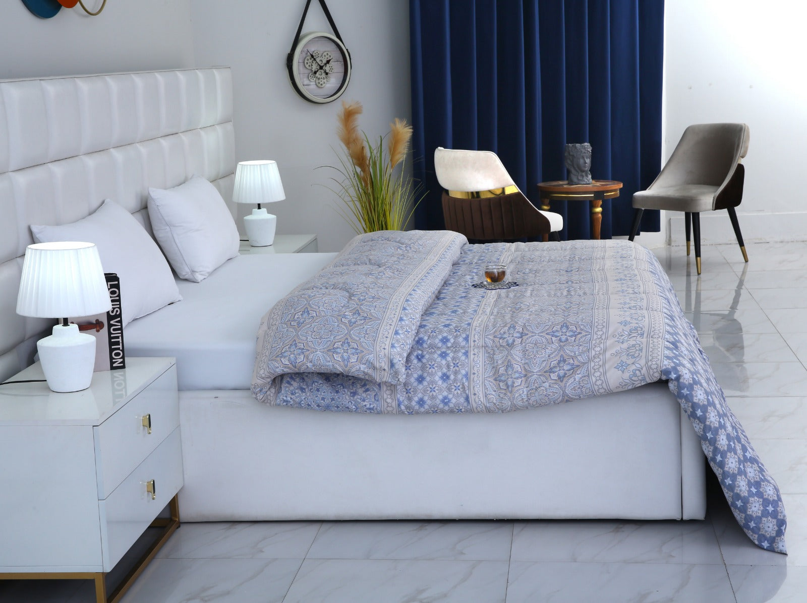 1 PC Double Winter Comforter-DC006 Comforters Apricot