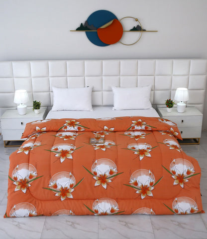 1 PC Double Winter Comforter-DC007 Comforters Apricot