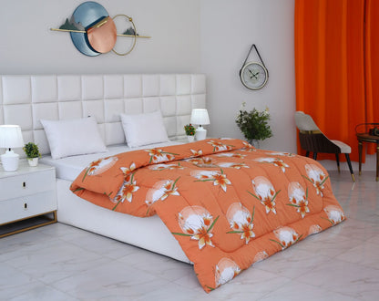 1 PC Double Winter Comforter-DC007 Comforters Apricot