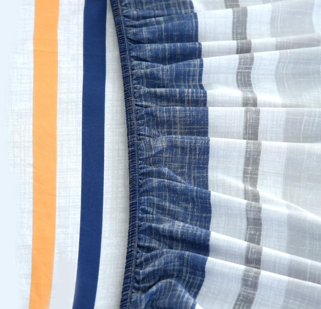 Fitted Bed Sheet-Multi Bands Fitted Sheets Apricot