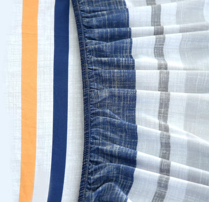 Fitted Bed Sheet-Multi Bands Fitted Sheets Apricot