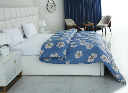 1 PC Double Winter Comforter-White Orchid Comforters Apricot