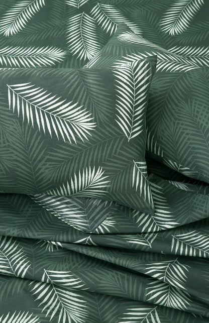 Fitted Bed Sheet-Emerald Feathers Fitted Sheets Apricot