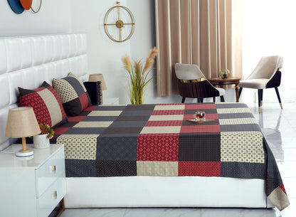 3 PCs Double Bed Sheet-Aurora Bed Sheets Apricot