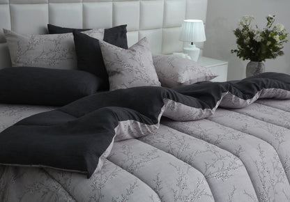 8 PCs Winter Razai Set-Jaipur Weaves Comforters Apricot