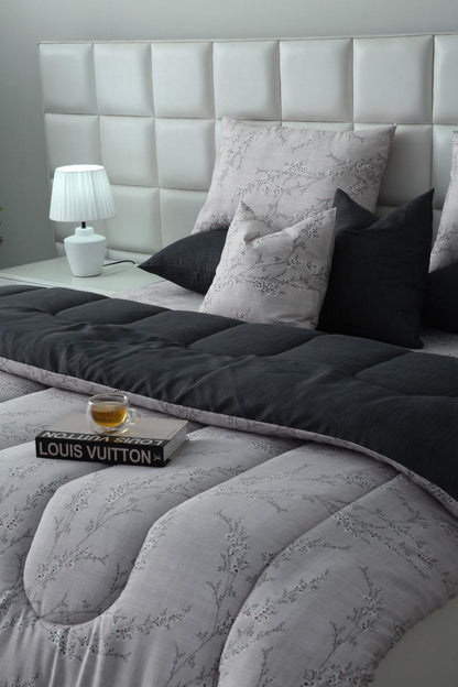 8 PCs Winter Razai Set-Jaipur Weaves Comforters Apricot