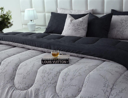 8 PCs Winter Razai Set-Jaipur Weaves Comforters Apricot