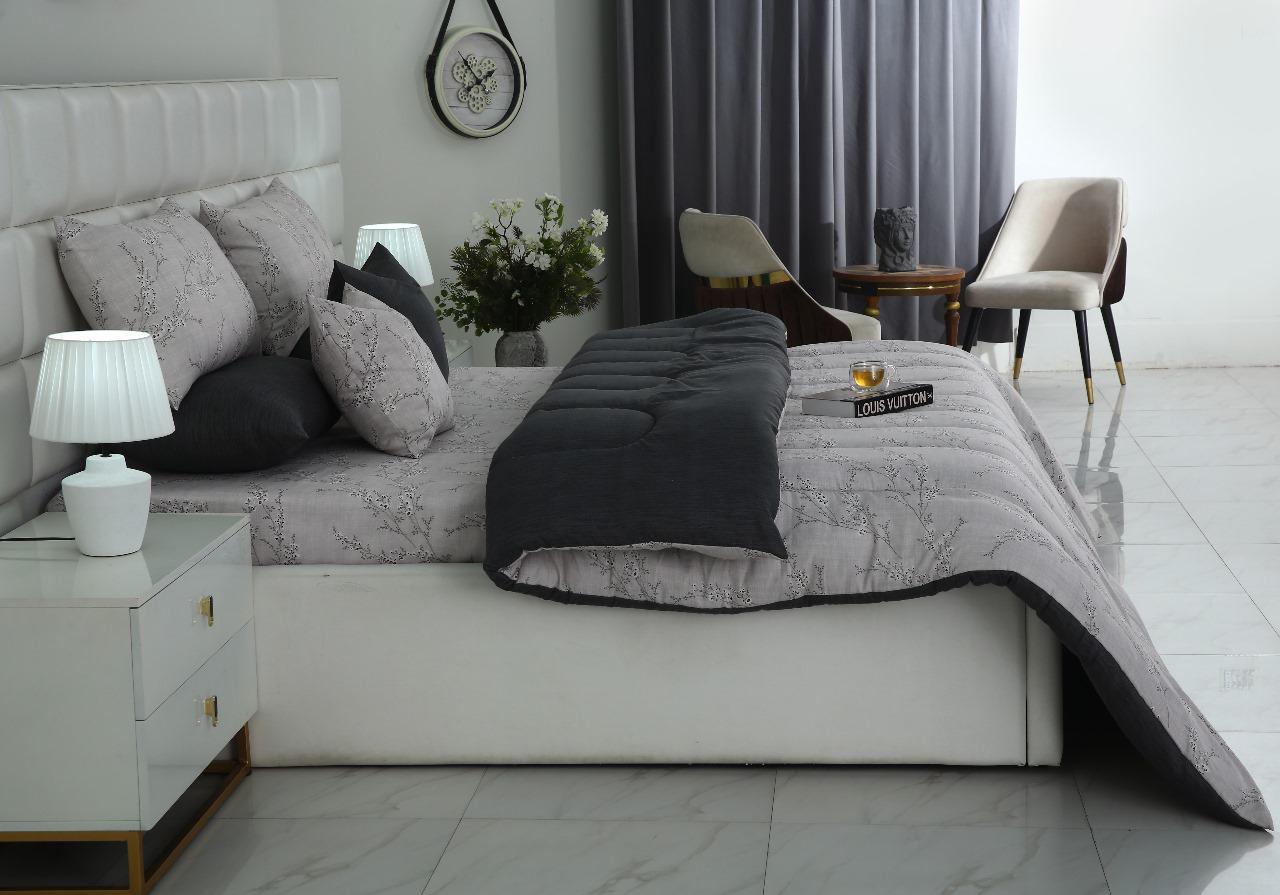 8 PCs Winter Razai Set-Jaipur Weaves Comforters Apricot