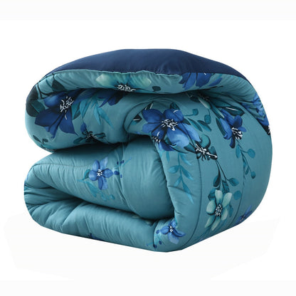 1 PC Double Winter Razai-Azure Bloom Comforters Apricot