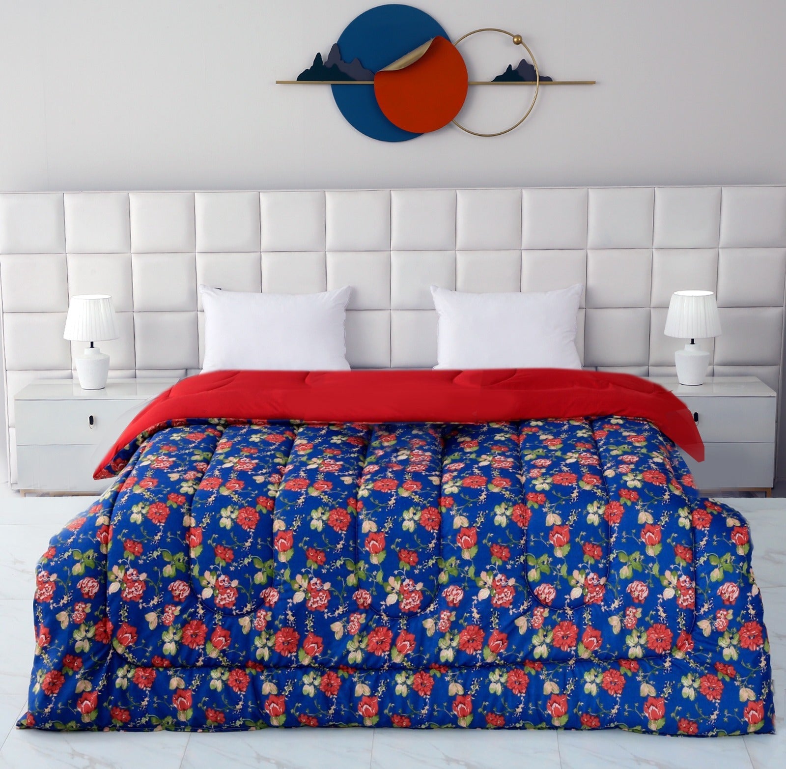 1 PC Double Winter Razai-Botanic Comforters Apricot