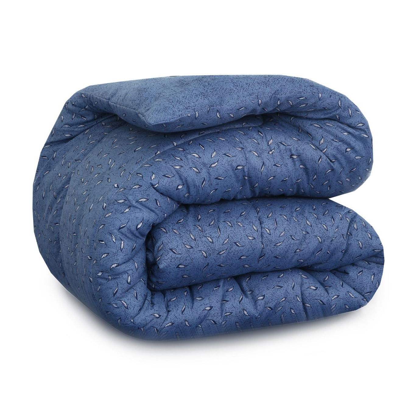 1 PC Double Winter Razai-Raincloud Blue Feathers Comforters Apricot