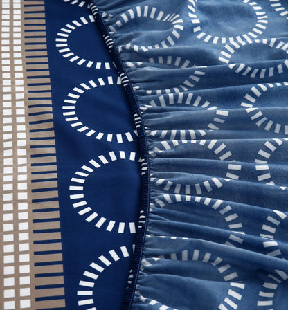 Fitted Bed Sheet-Starry Nights Fitted Sheets Apricot