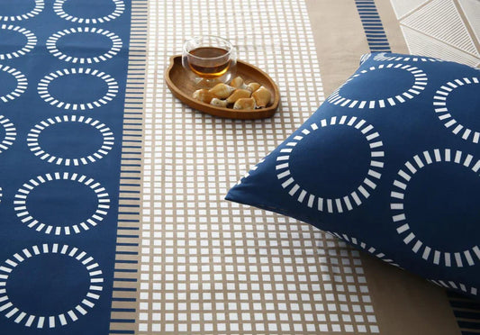 2Pcs Single Bed Sheet-Starry Nights single bed sheet Apricot