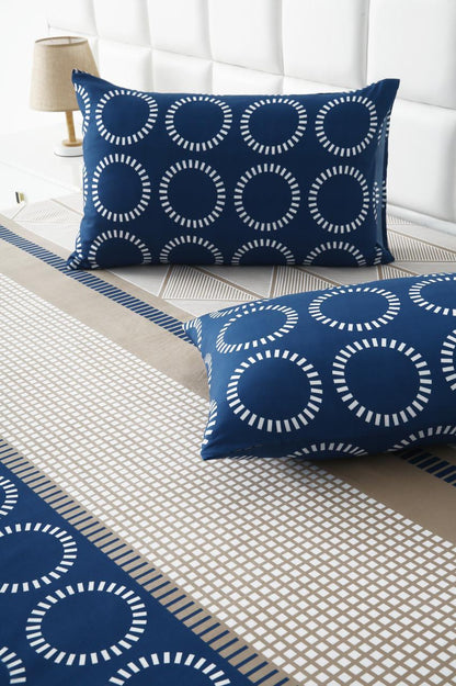 Fitted Bed Sheet-Starry Nights Fitted Sheets Apricot