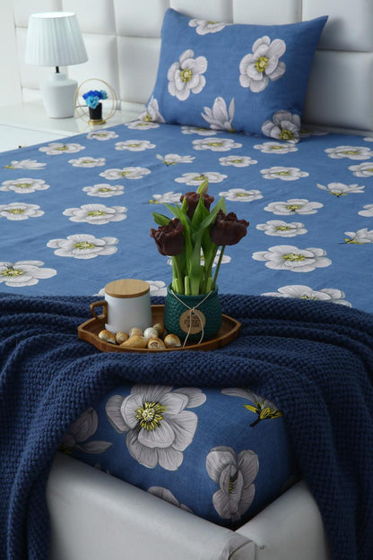 Fitted Bed Sheet-White Orchid Fitted Sheets Apricot