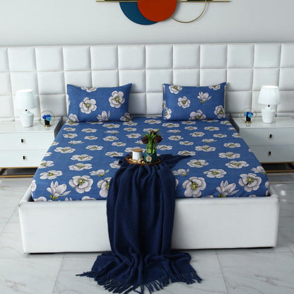 Fitted Bed Sheet-White Orchid Fitted Sheets Apricot