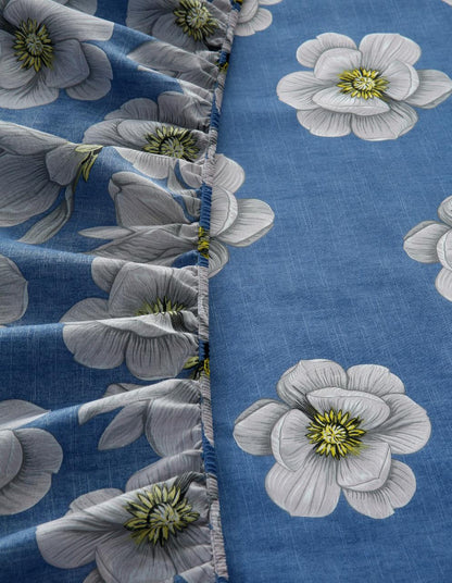 Fitted Bed Sheet-White Orchid Fitted Sheets Apricot