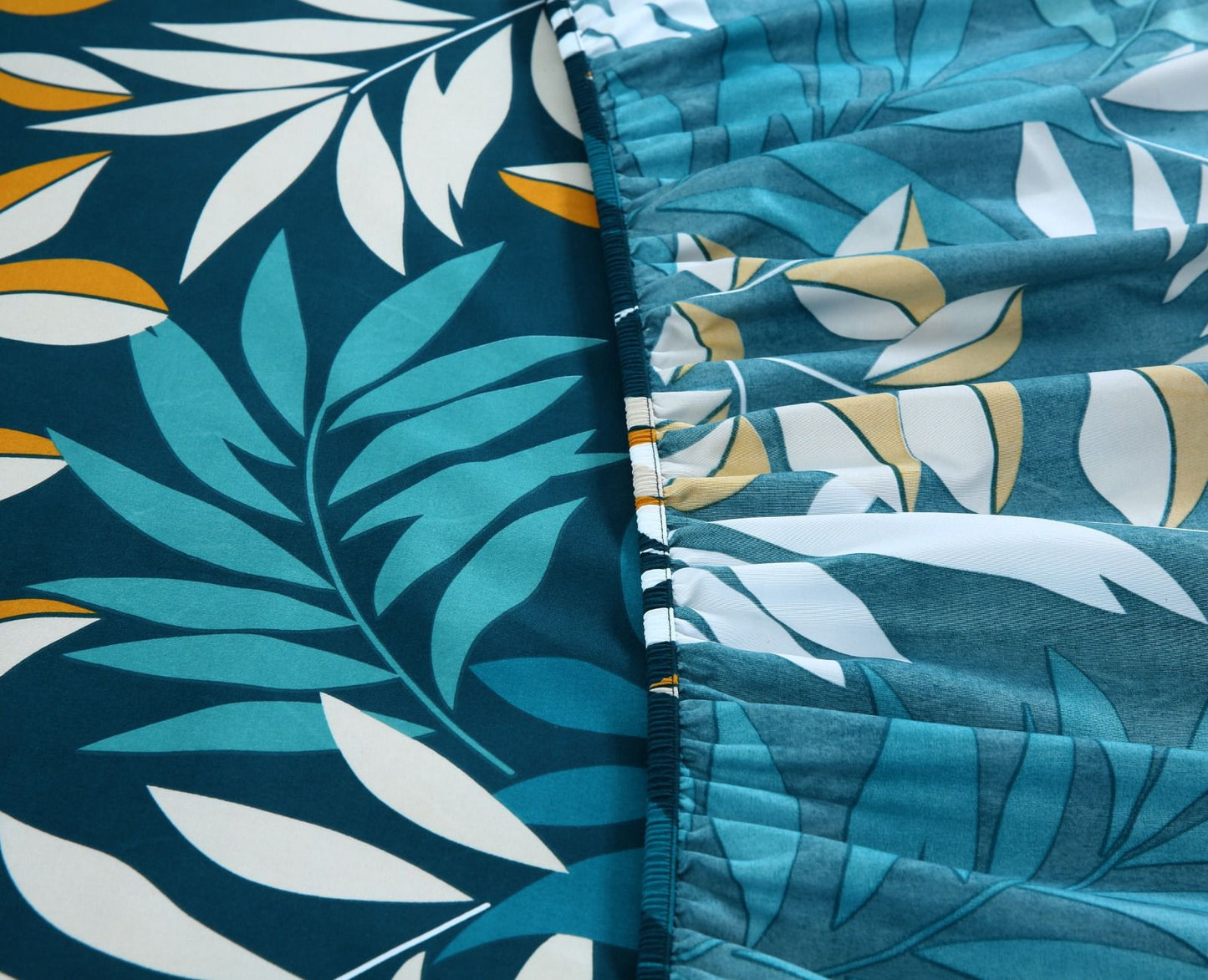 Fitted Bed Sheet-Tropicals Fitted Sheets Apricot