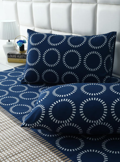 3 PCs Bed Sheet-Starry Nights BED SHEET Apricot