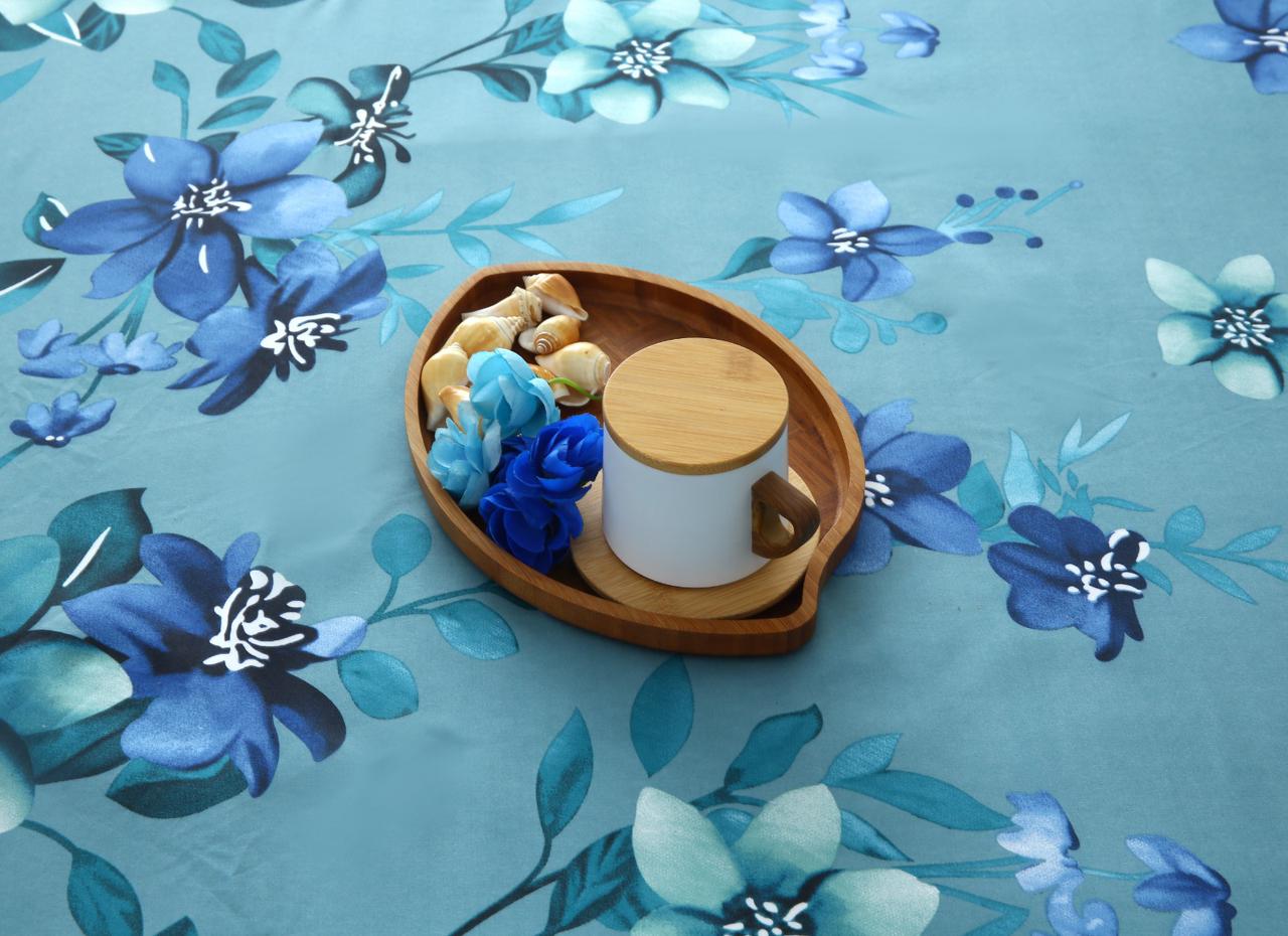 3 PCs Double Bed Sheet-Azure Bloom BED SHEET Apricot