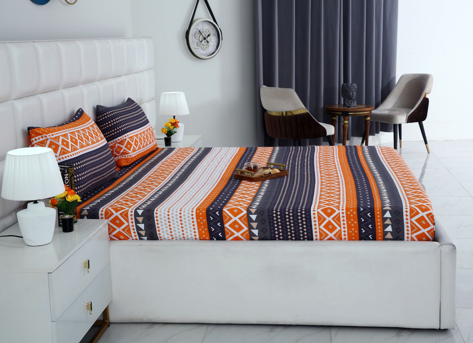 Fitted Bed Sheet-Mexican Style Fitted Sheets Apricot