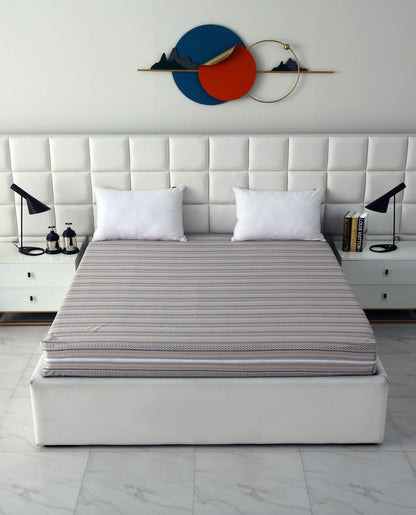 Zipper Mattress Cover Printed-Slate Protectors Apricot