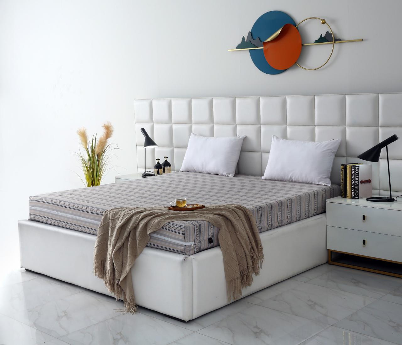 Zipper Mattress Cover Printed-Slate Protectors Apricot