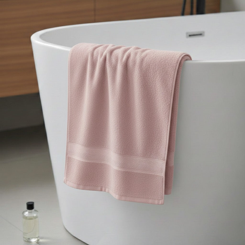 1 PC Bath Towel-Pink Bath Towels & Washcloths Apricot