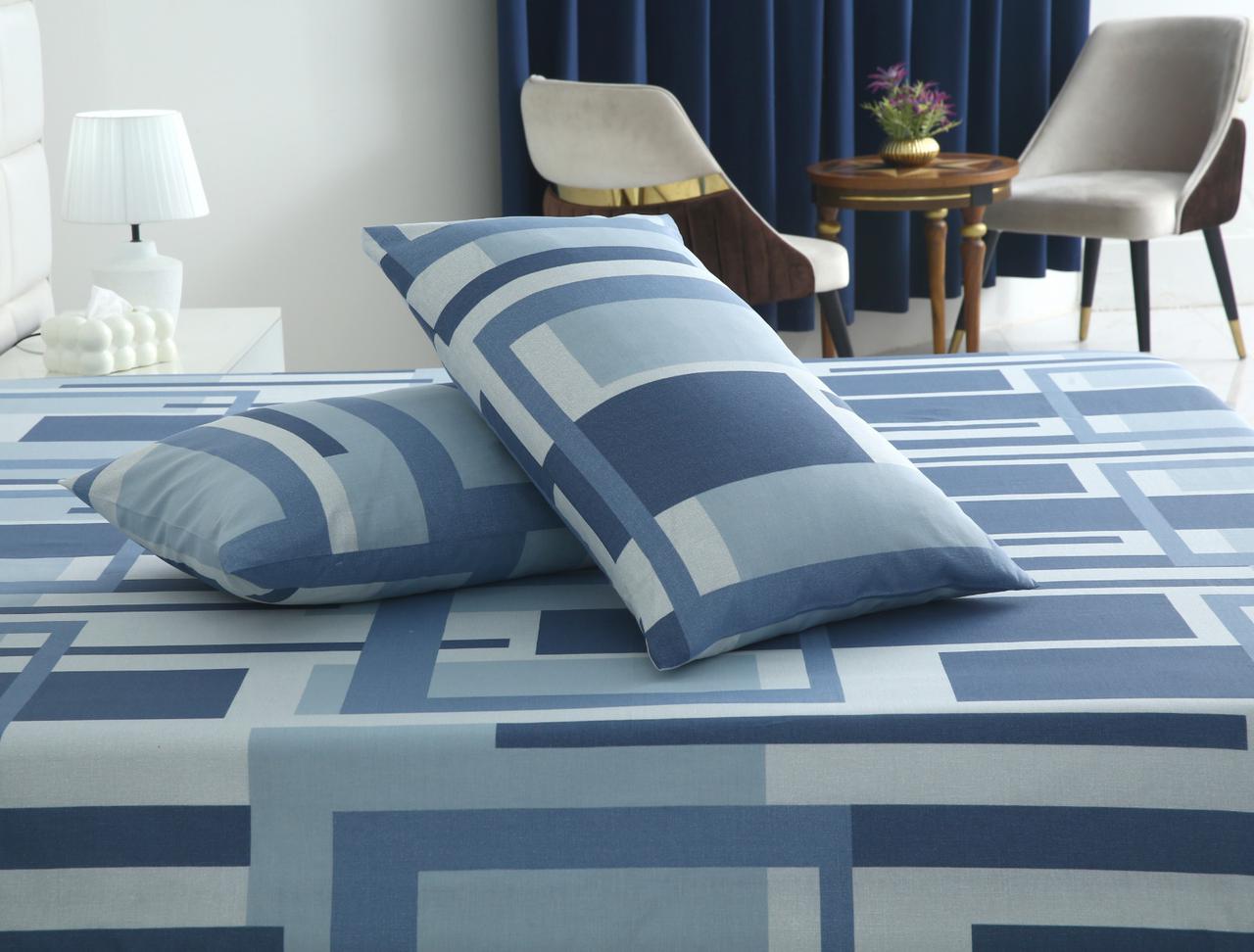 3 PCs Double Bed Sheet-DB-250 Bed Sheets Apricot